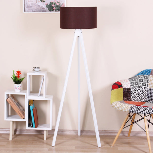 Oyo Lampada da terra Floor Marrone
