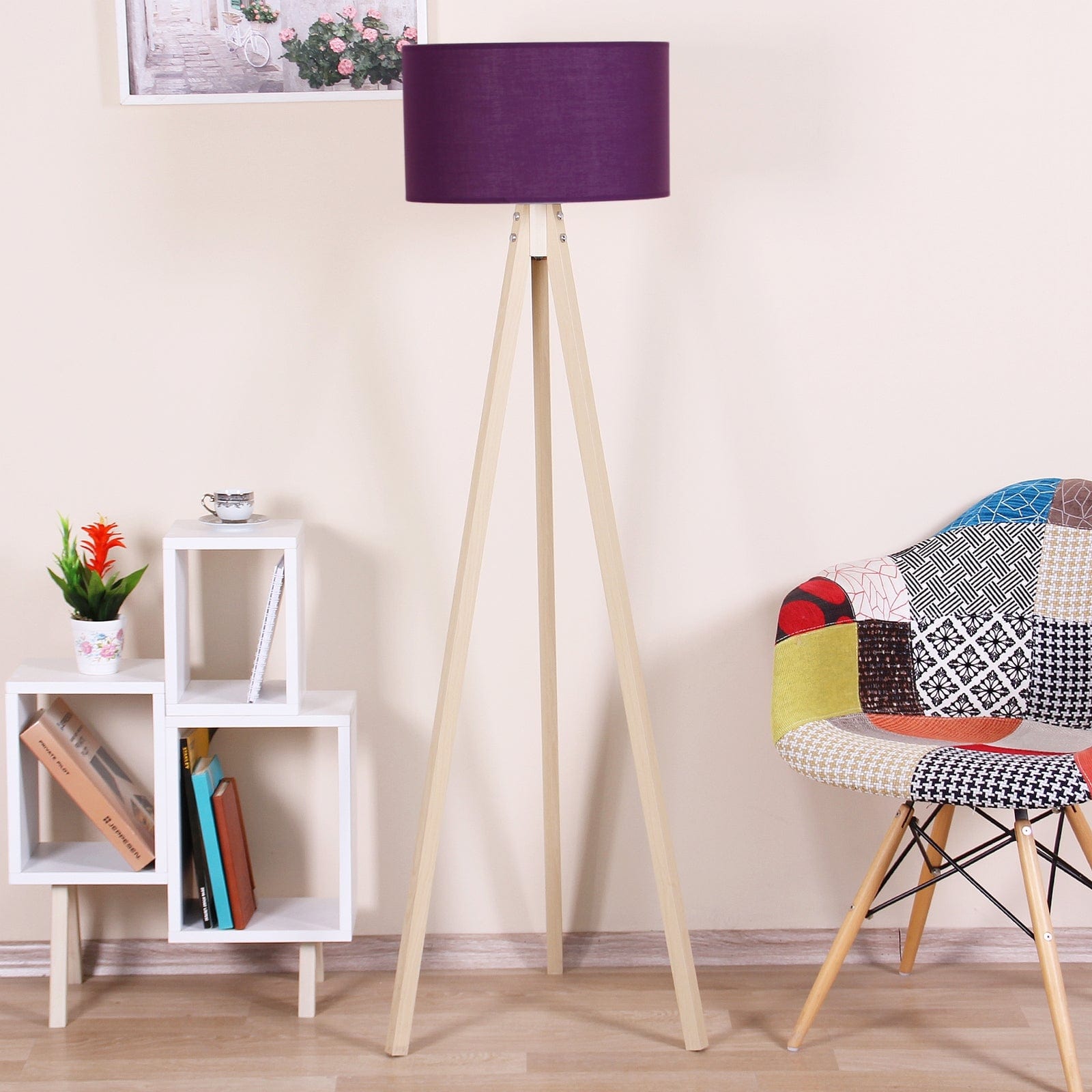 Oyo Lampada da terra Floor Violetto