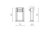 Azzarddo Lampada da terra Frame Spike AZ2128 Grigio