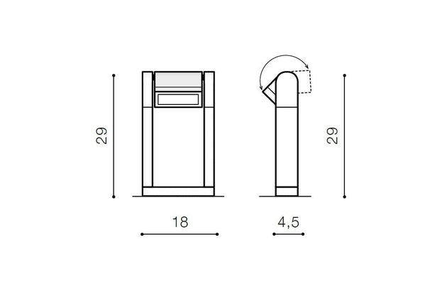Azzarddo Lampada da terra Frame Spike AZ2128 Grigio