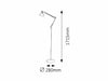 RabaLux Lampada da terra Gareth 4524 Grigio