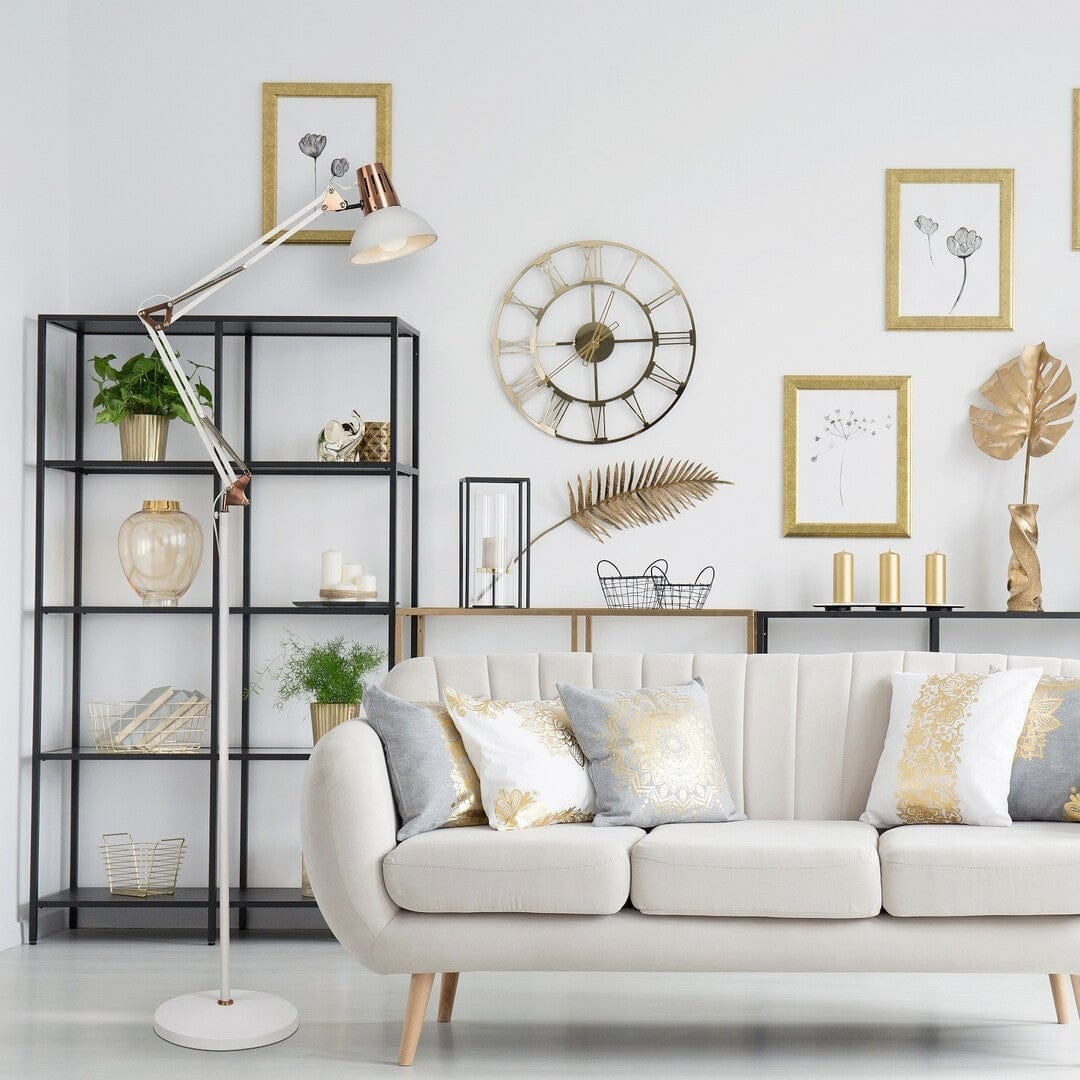 RabaLux Lampada da terra Gareth 4525 Bianco