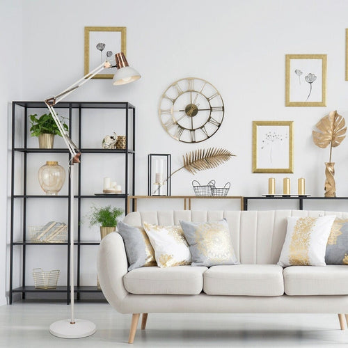 RabaLux Lampada da terra Gareth 4525 Bianco