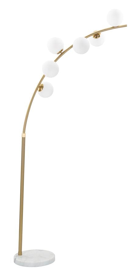 Mauro Ferretti Lampada da terra Glamy Arc 6 Oro