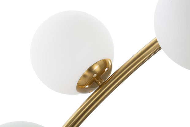 Mauro Ferretti Lampada da terra Glamy Arc 6 Oro
