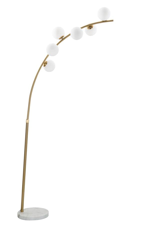 Mauro Ferretti Lampada da terra Glamy Arc 6 Oro
