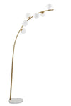 Mauro Ferretti Lampada da terra Glamy Arc 6 Oro