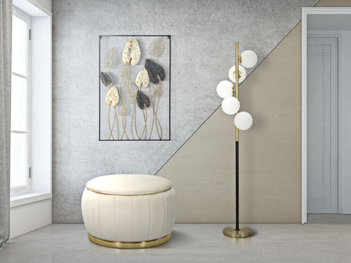 Mauro Ferretti Lampada da terra Glamy Dark Oro