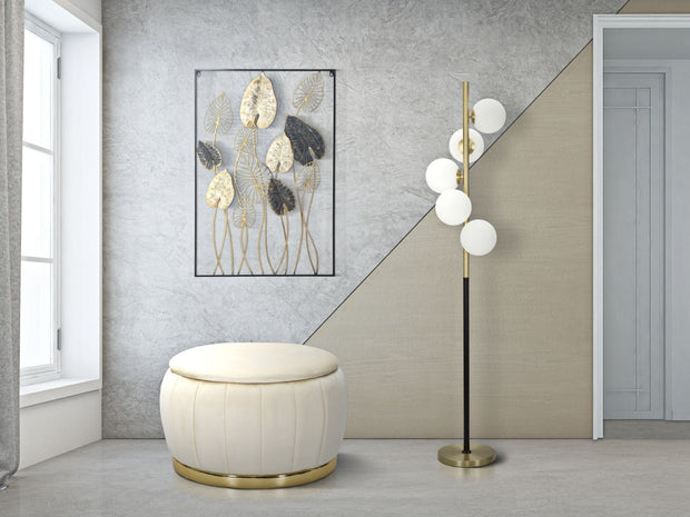 Mauro Ferretti Lampada da terra Glamy Dark Oro