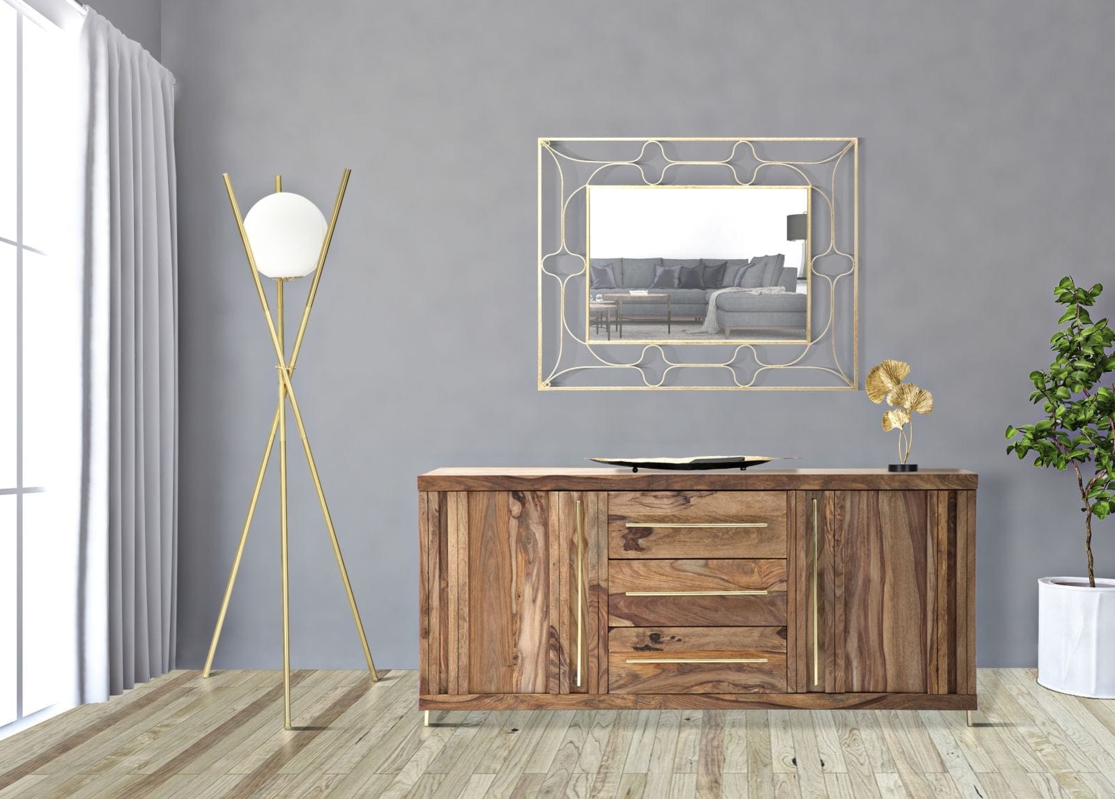 Mauro Ferretti Lampada da terra Glamy X Oro