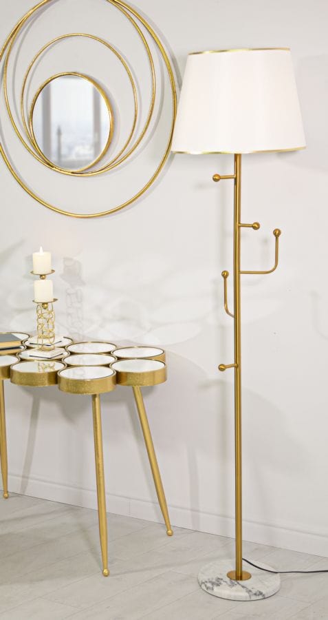 Mauro Ferretti Lampada da terra Hanger Oro