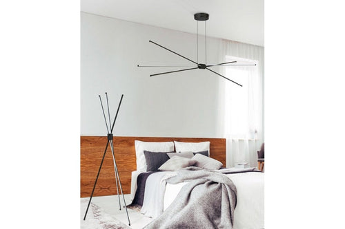 Azzarddo Lampada da terra Jax AZ3136 Nero