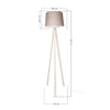 Oyo Lampada da terra Jento Beige