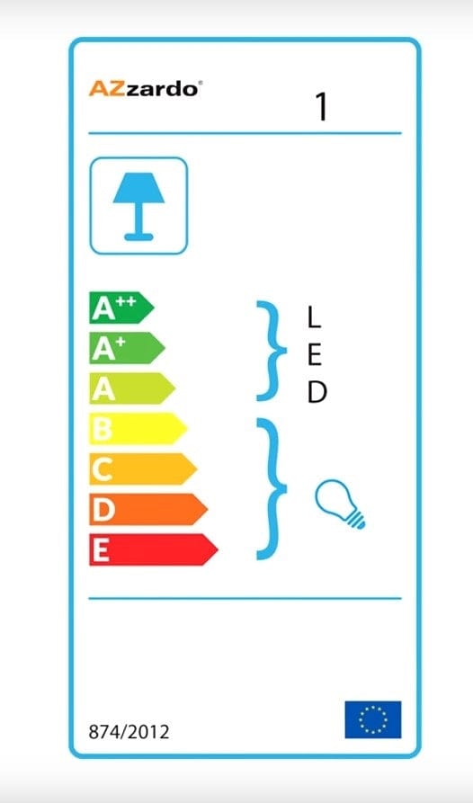 Azzarddo Lampada da terra Kaja AZ2863 Bianco
