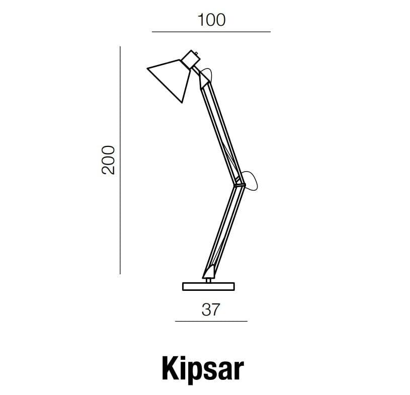 Azzarddo Lampada da terra Kipsar AZ2367 Bianco