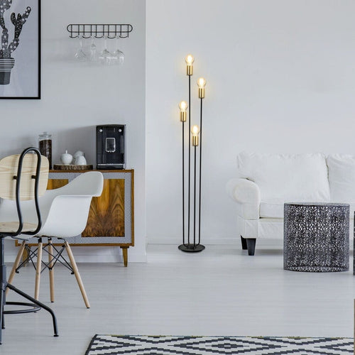 RabaLux Lampada da terra Lanny 4561 Nero