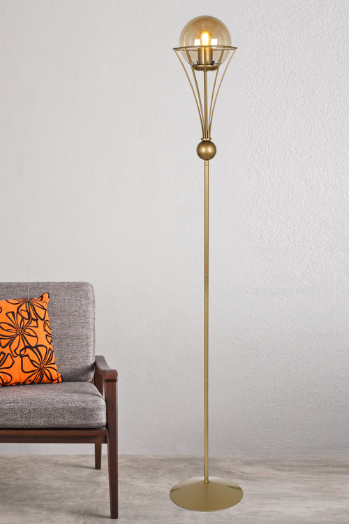 Oyo Lampada da terra Lapis Ottone