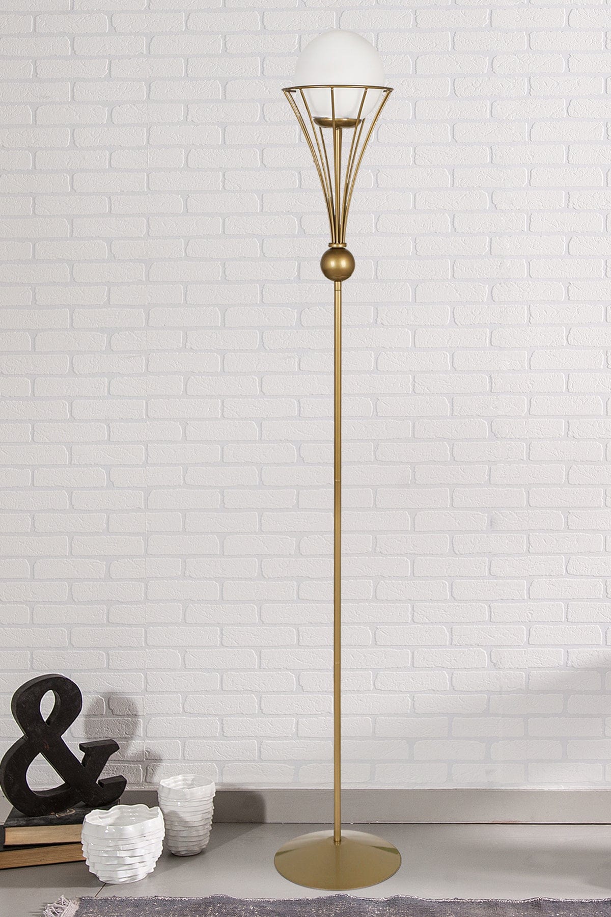 Oyo Lampada da terra Lapis Ottone