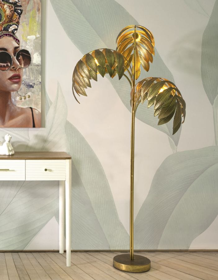 Mauro Ferretti Lampada da terra Leaf Oro