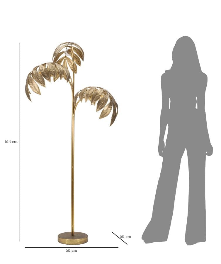 Mauro Ferretti Lampada da terra Leaf Oro