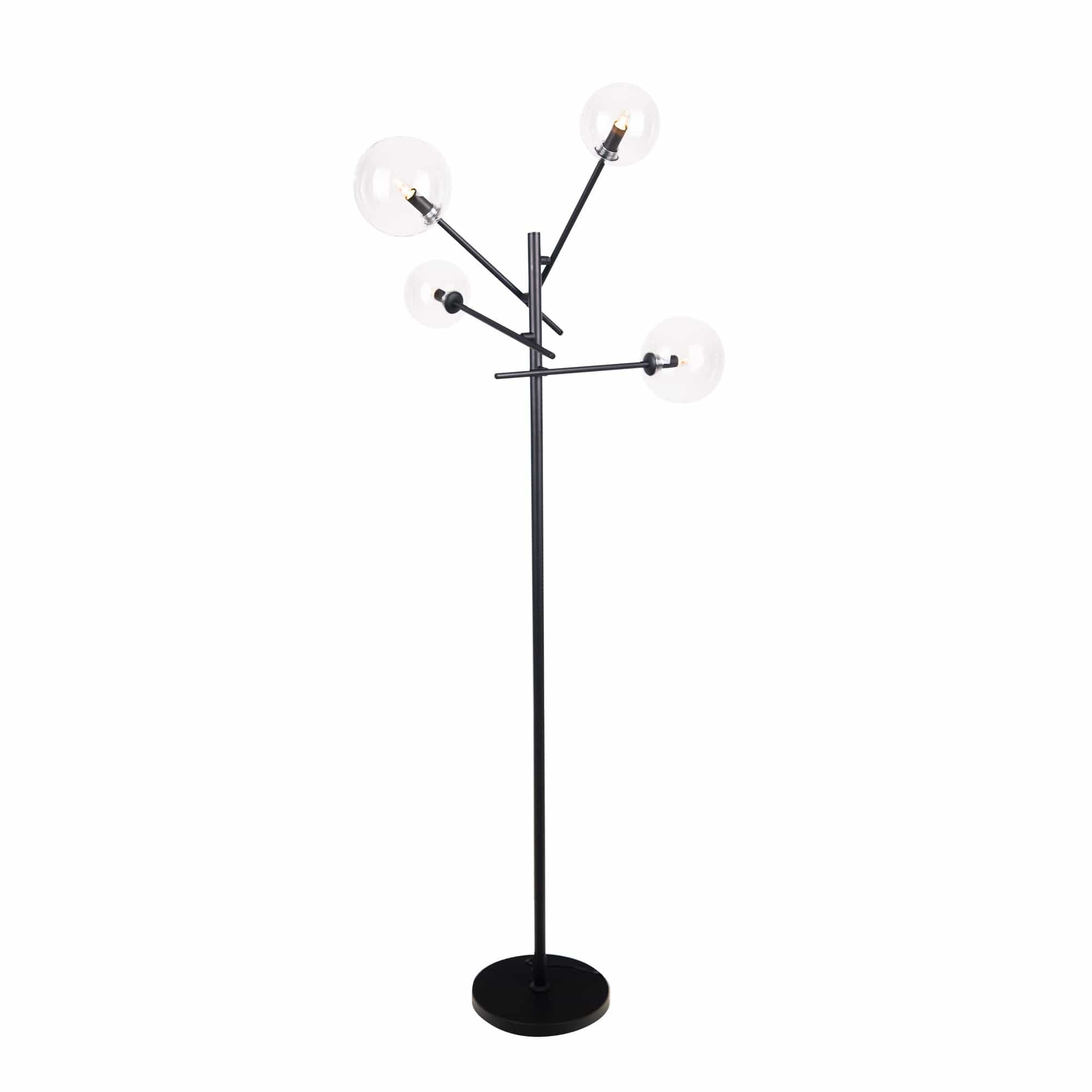 Maxlight Lampada da terra Lollipop F0051 Nero