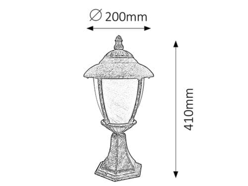 RabaLux Lampada da terra Madrid 8478 Oro