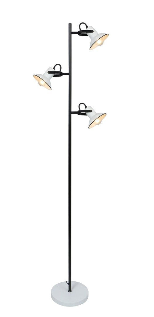 RabaLux Lampada da terra Maliet 6790 Bianco e Nero
