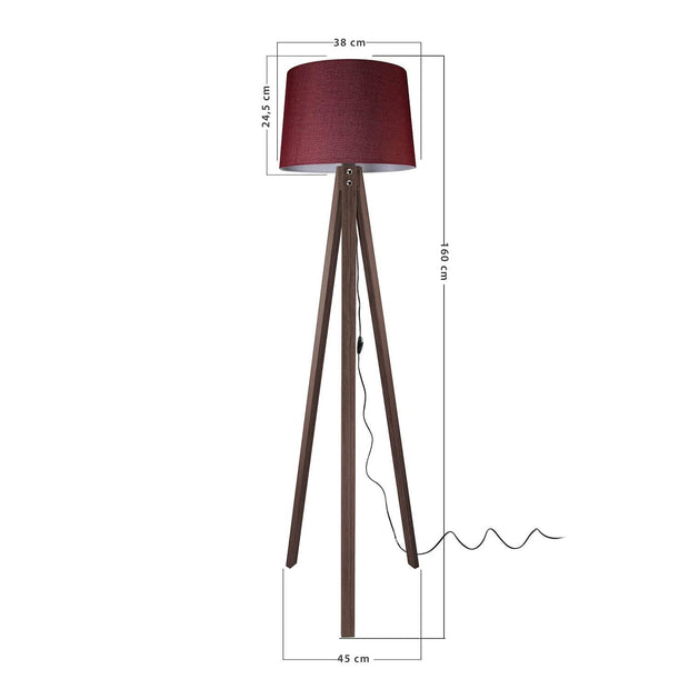Oyo Lampada da terra Marko Bordeaux