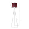 Oyo Lampada da terra Marko Bordeaux
