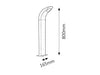RabaLux Lampada da terra Melbourne Large 8567 Antracite