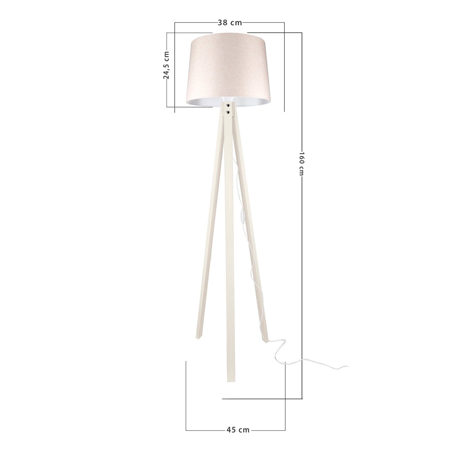 Oyo Lampada da terra Mentro Beige