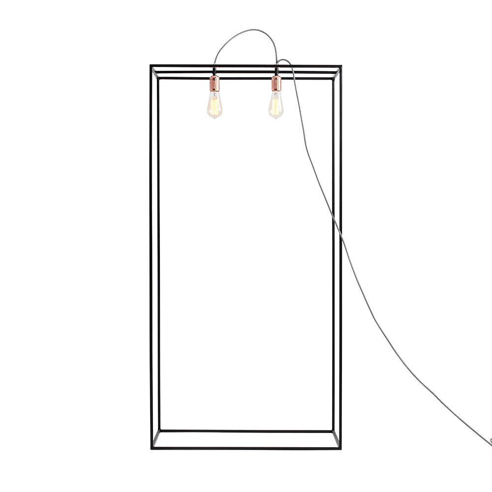 Customform Lampada da terra Metric Floor M Nero