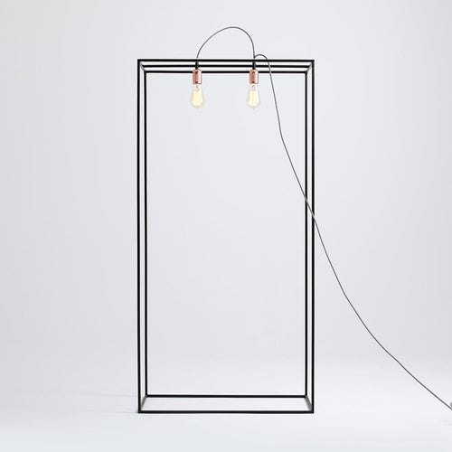 Customform Lampada da terra Metric Floor M Nero