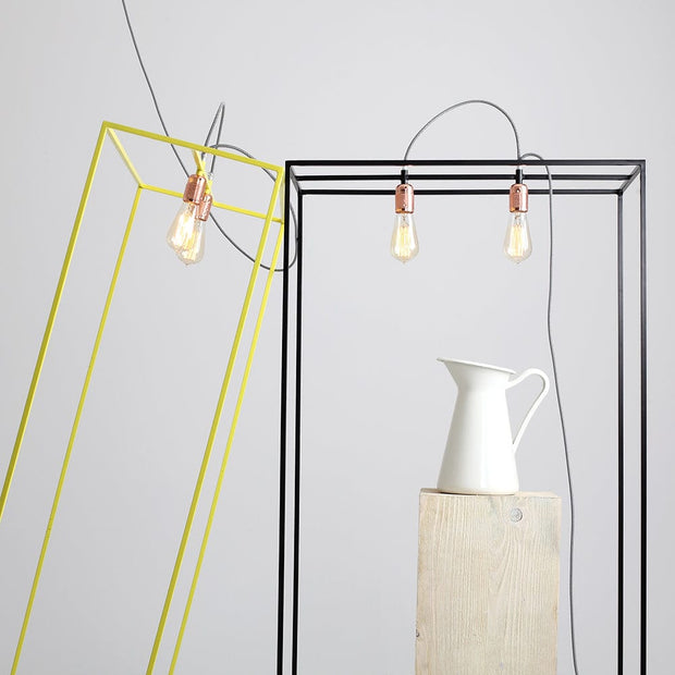Customform Lampada da terra Metric Floor M Nero