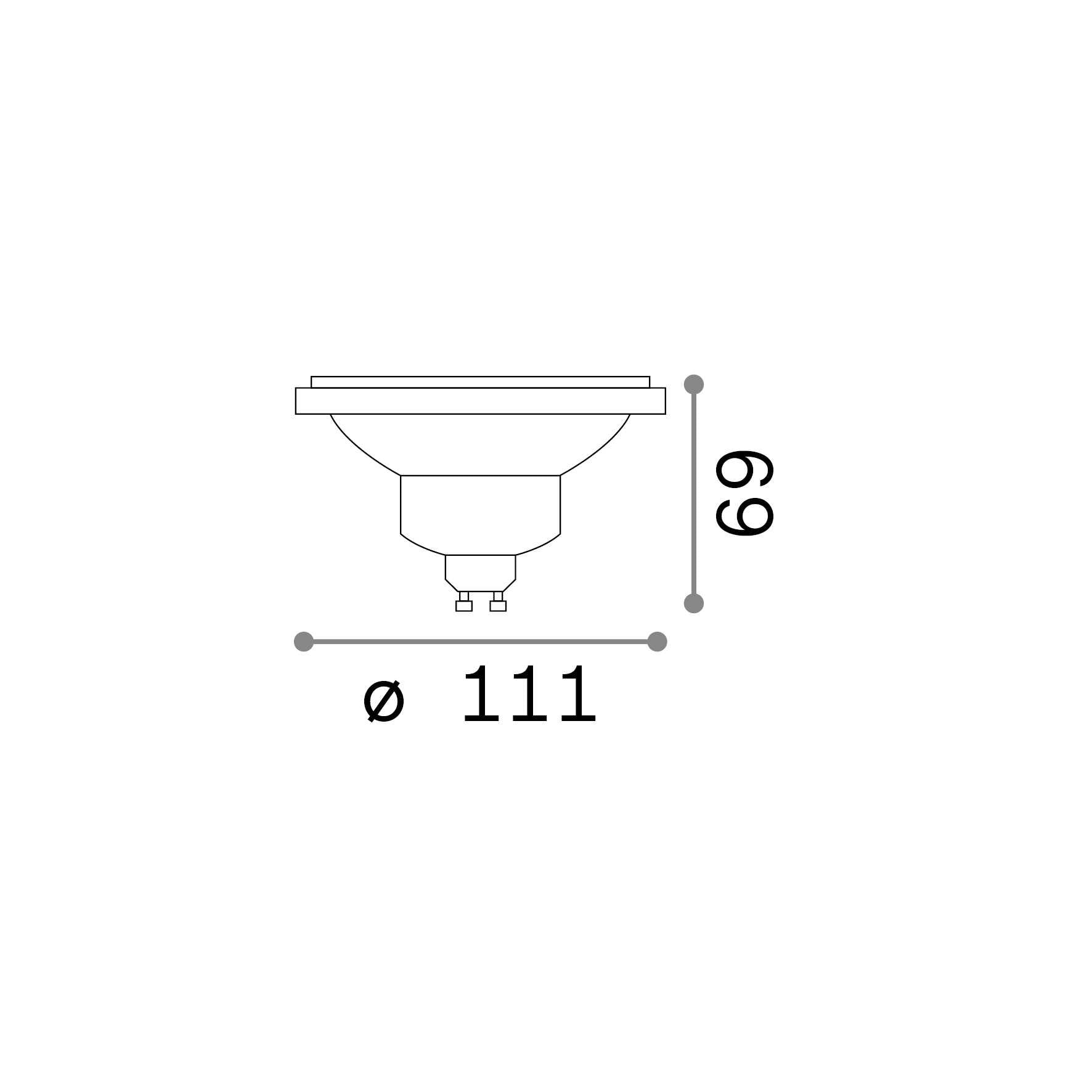 IdealLux Lampada da terra Minimal PT1 Nero