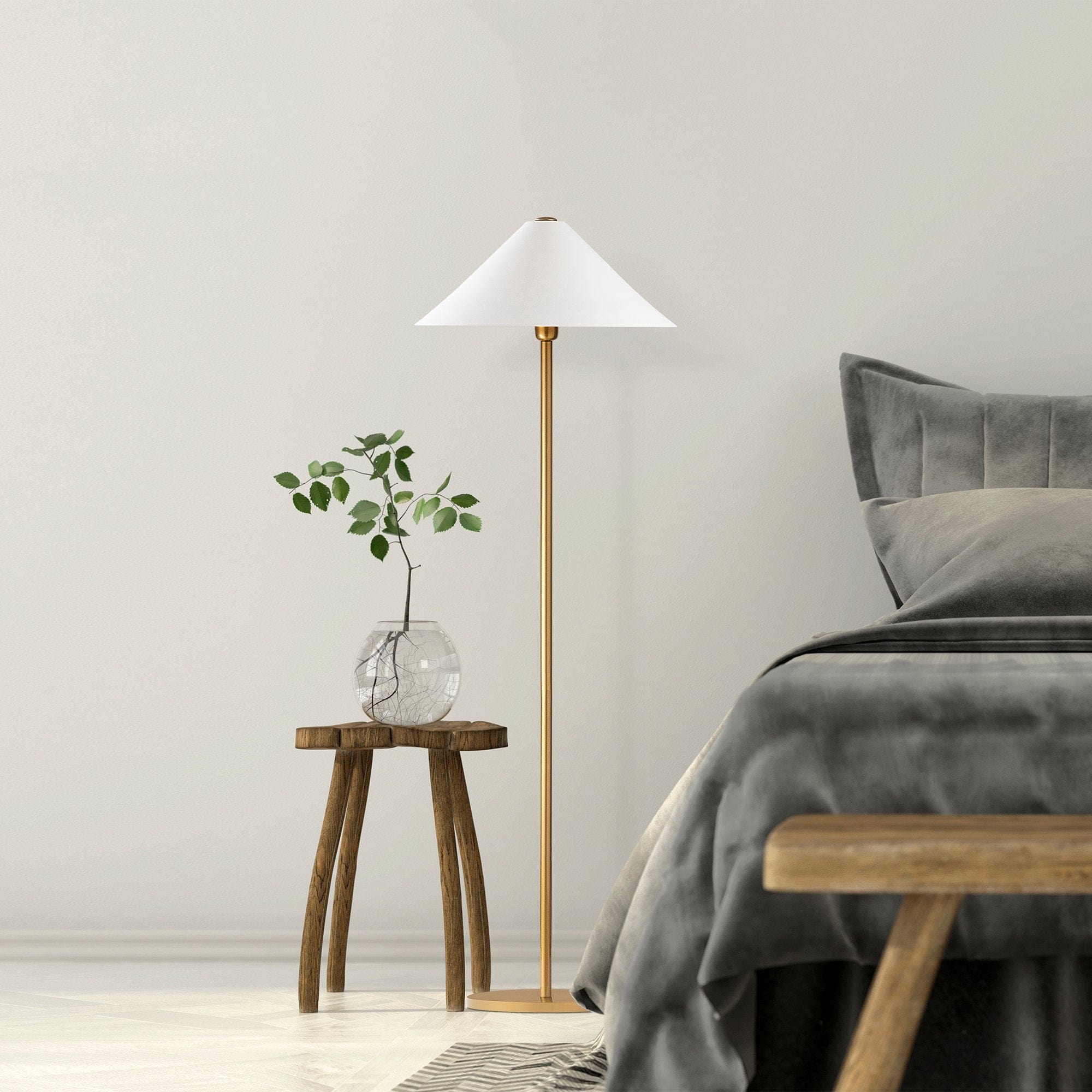 Asir Lampada da terra Mixed 11512 Oro