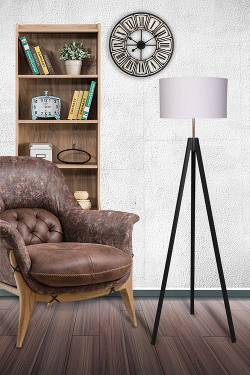 Oyo Lampada da terra New Bianco e Nero
