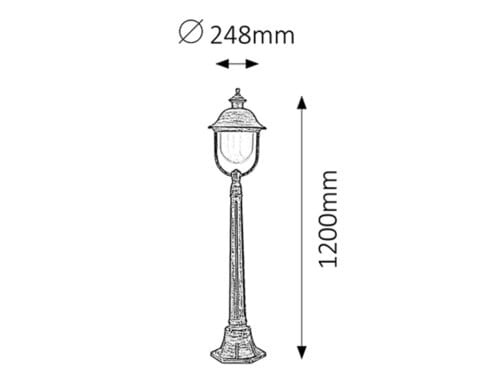 RabaLux Lampada da terra New York 8700 Oro