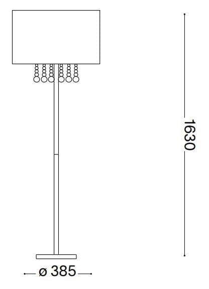 IdealLux Lampada da terra Opera PT1 Bianco