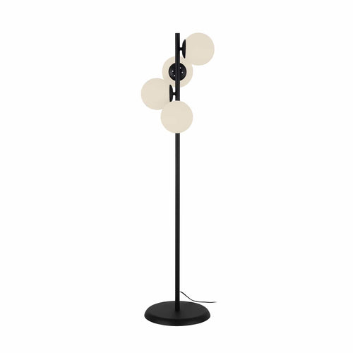 Oyo Lampada da terra Owl Bianco e Nero