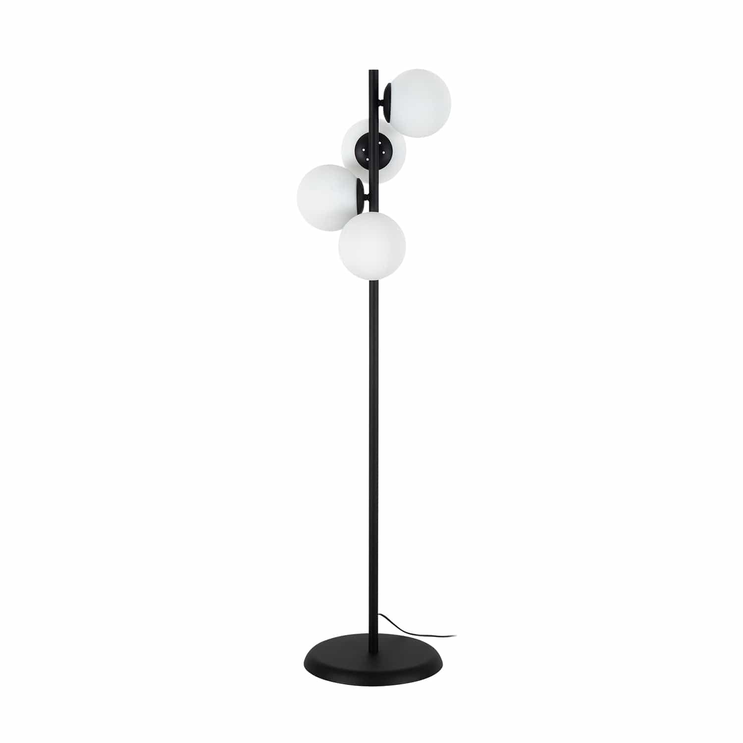 Oyo Lampada da terra Owl Bianco e Nero