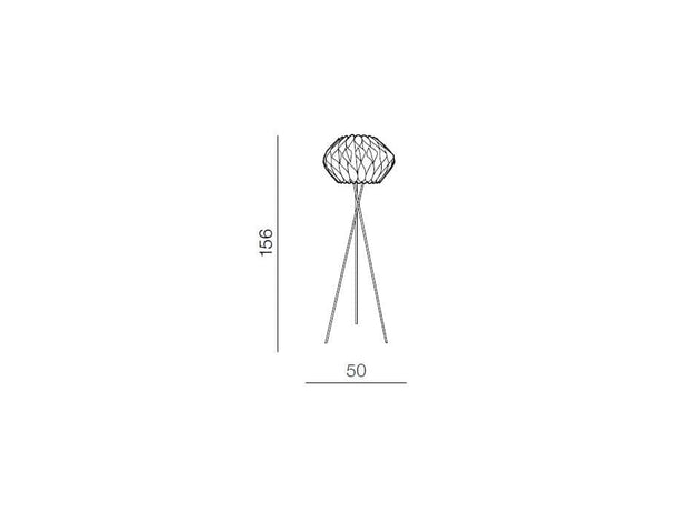 Azzarddo Lampada da terra Ruben AZ2405 Grigio
