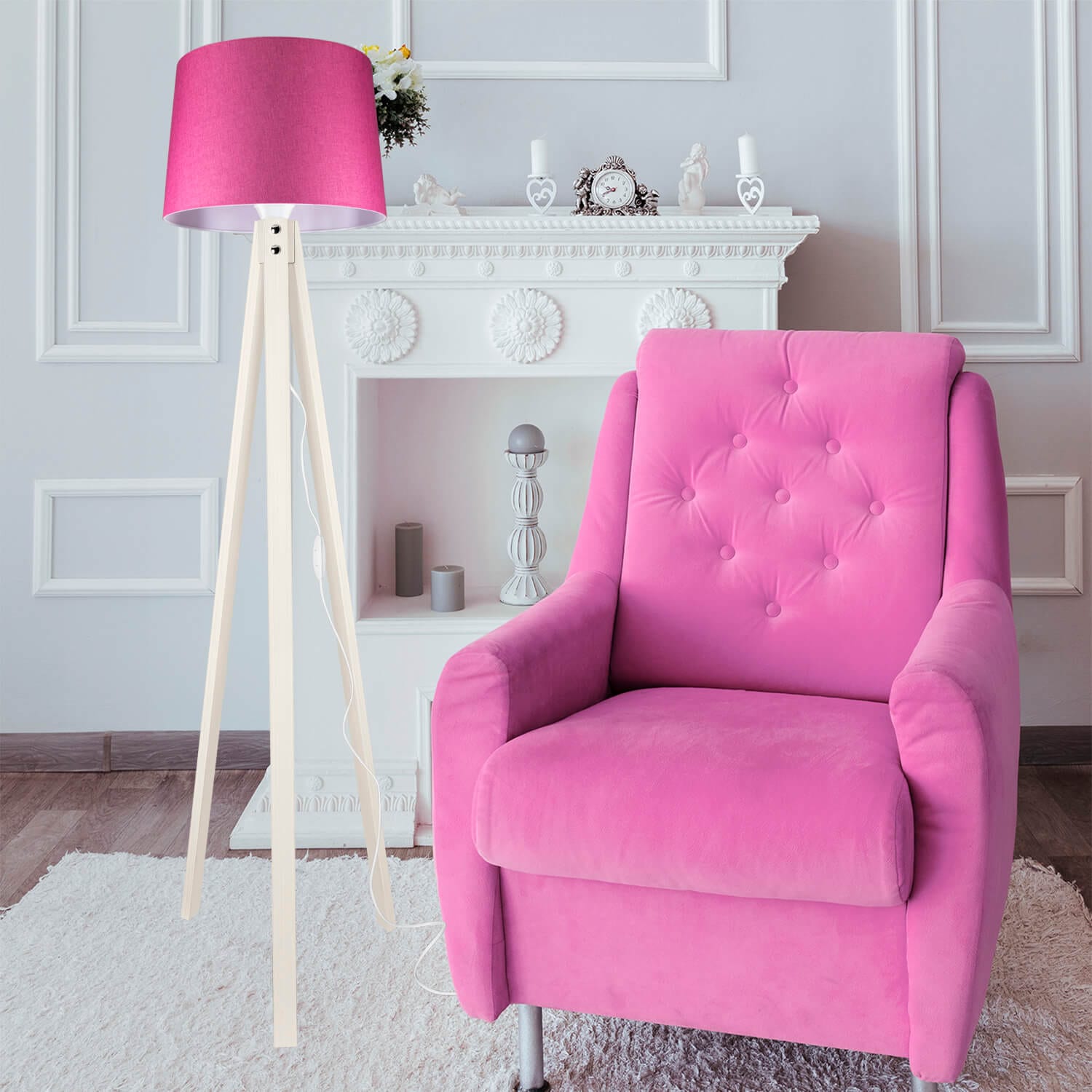 Oyo Lampada da terra Seko Rosa