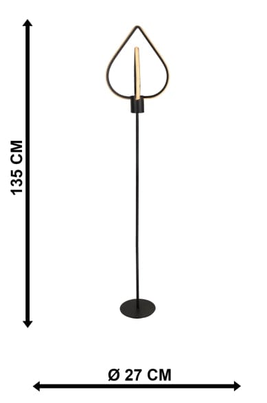 Oyo Lampada da terra Sevinc Nero