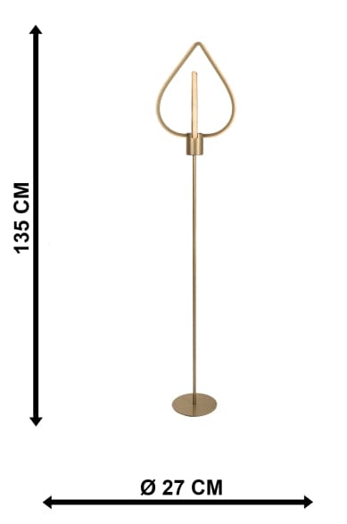Oyo Lampada da terra Sevinc Ottone