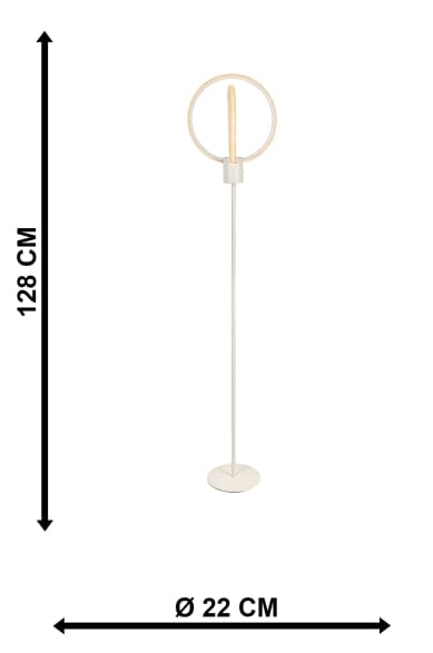 Oyo Lampada da terra Sezen Bianco