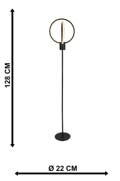 Oyo Lampada da terra Sezen Nero