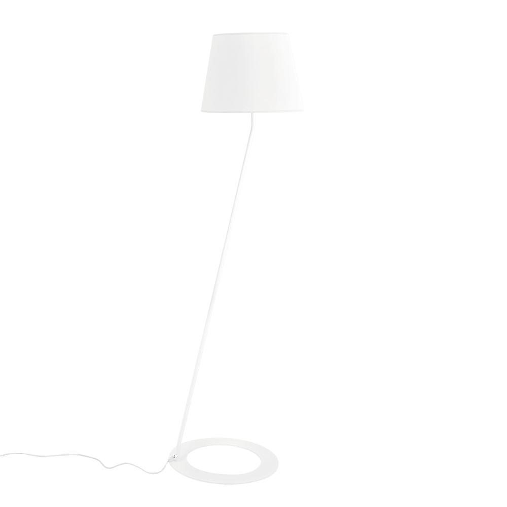 Customform Lampada da terra Shade Bianco