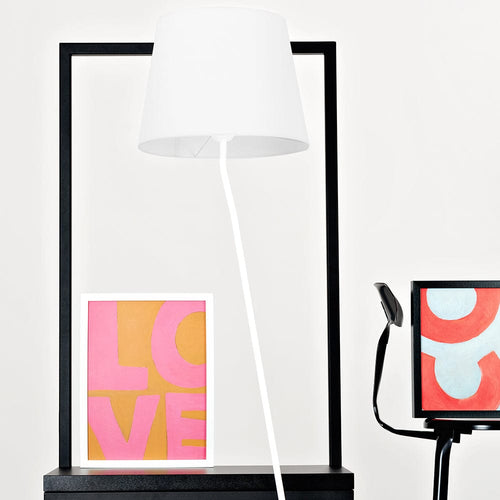 Customform Lampada da terra Shade Bianco