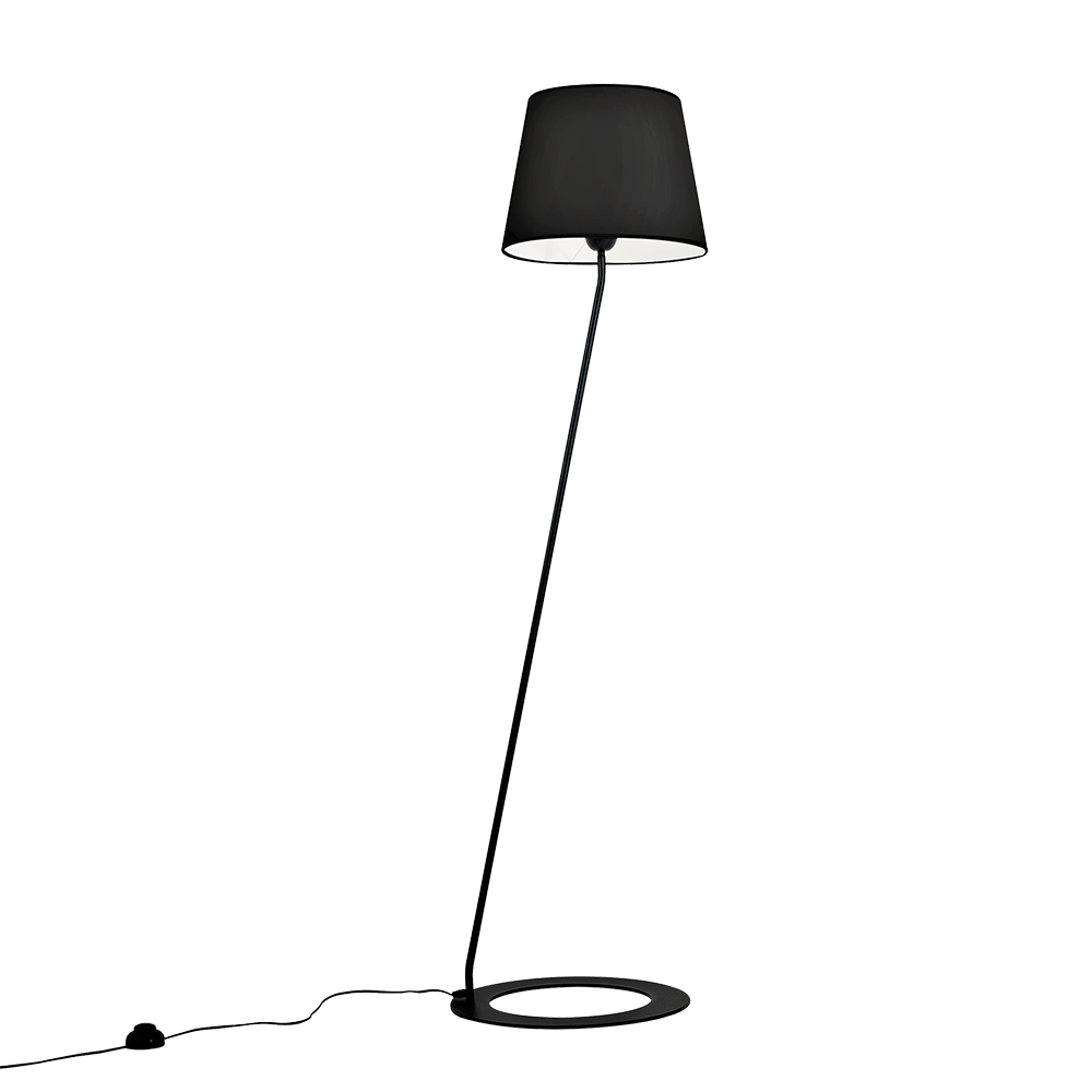 Customform Lampada da terra Shade Nero